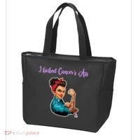 I Kicked Cancers Ass Cancer Survivors Tote Bag thumb 3