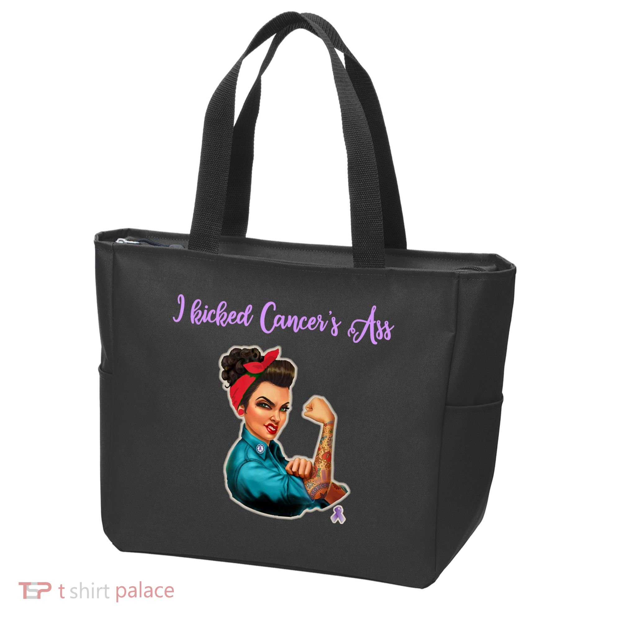I Kicked Cancers Ass Cancer Survivors Tote Bag