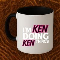 IM Ken Doing Ken Things Funny First Name Ken Sarcastic Coffee Mug thumb 2
