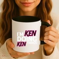 IM Ken Doing Ken Things Funny First Name Ken Sarcastic Coffee Mug thumb 3