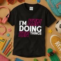 IM Ken Doing Ken Things Funny First Name Ken Sarcastic Kids T-Shirt thumb 3