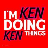 IM Ken Doing Ken Things Funny First Name Ken Sarcastic Santa Hat thumb 1