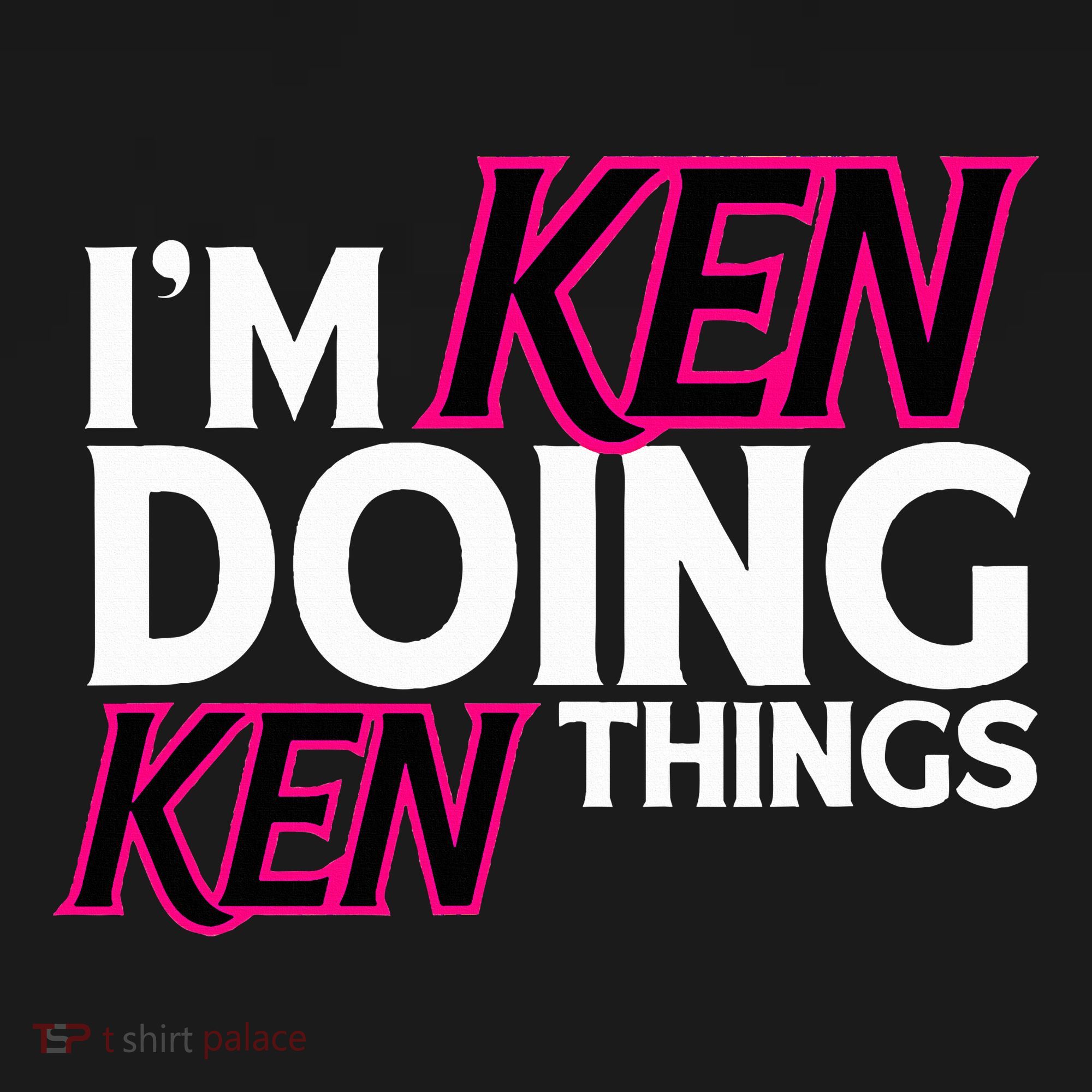 I'm Ken Doing Ken Things Funny First Name Ken Sarcastic USA-Made Doggie Bandana