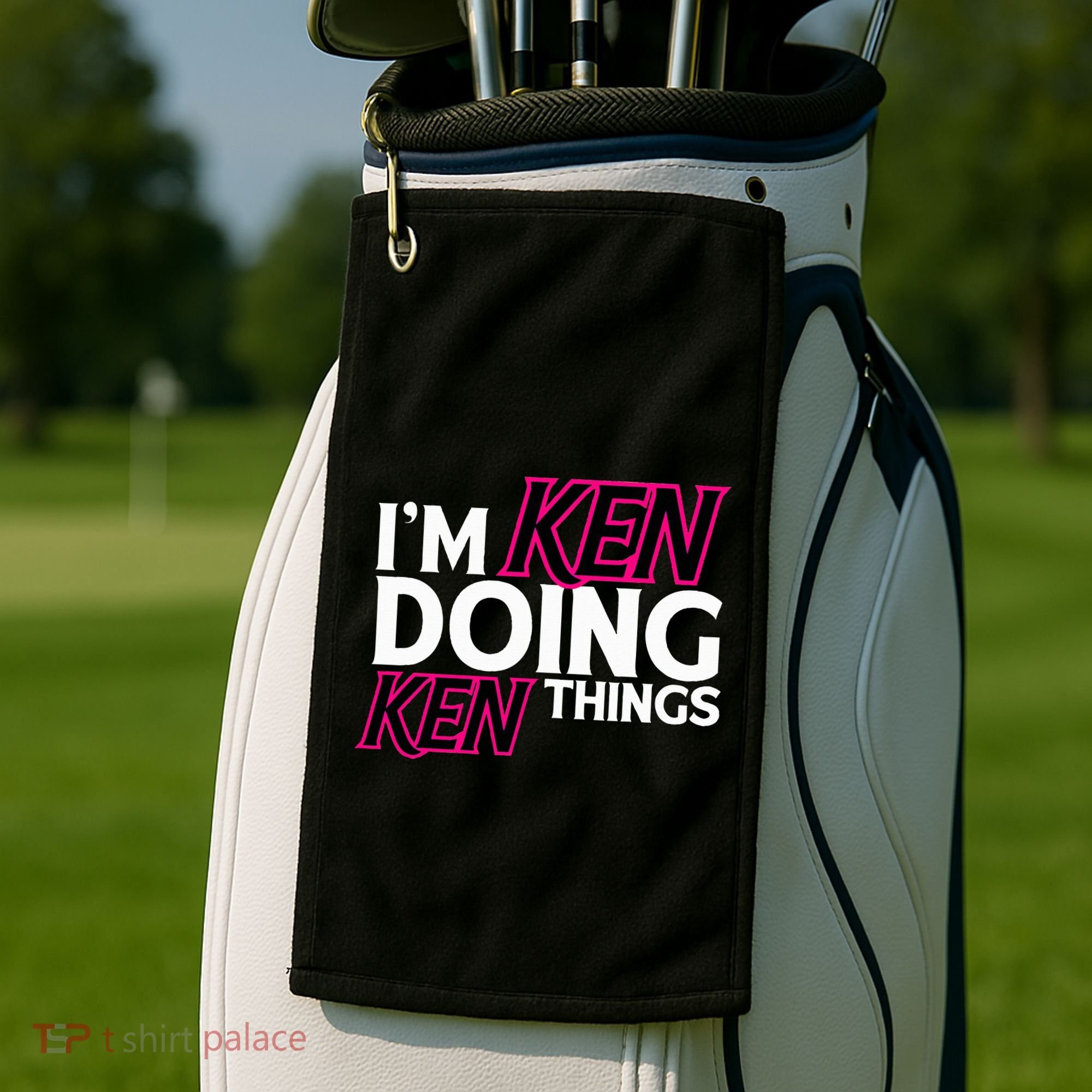 I'm Ken Doing Ken Things Funny First Name Ken Sarcastic Golf Towel