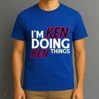 I'm Ken Doing Ken Things Funny First Name Ken Sarcastic T-Shirt thumb 3