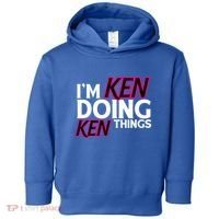 I'm Ken Doing Ken Things Funny First Name Ken Sarcastic Toddler Hoodie thumb 0