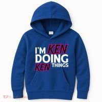 I'm Ken Doing Ken Things Funny First Name Ken Sarcastic Kids Hoodie thumb 0