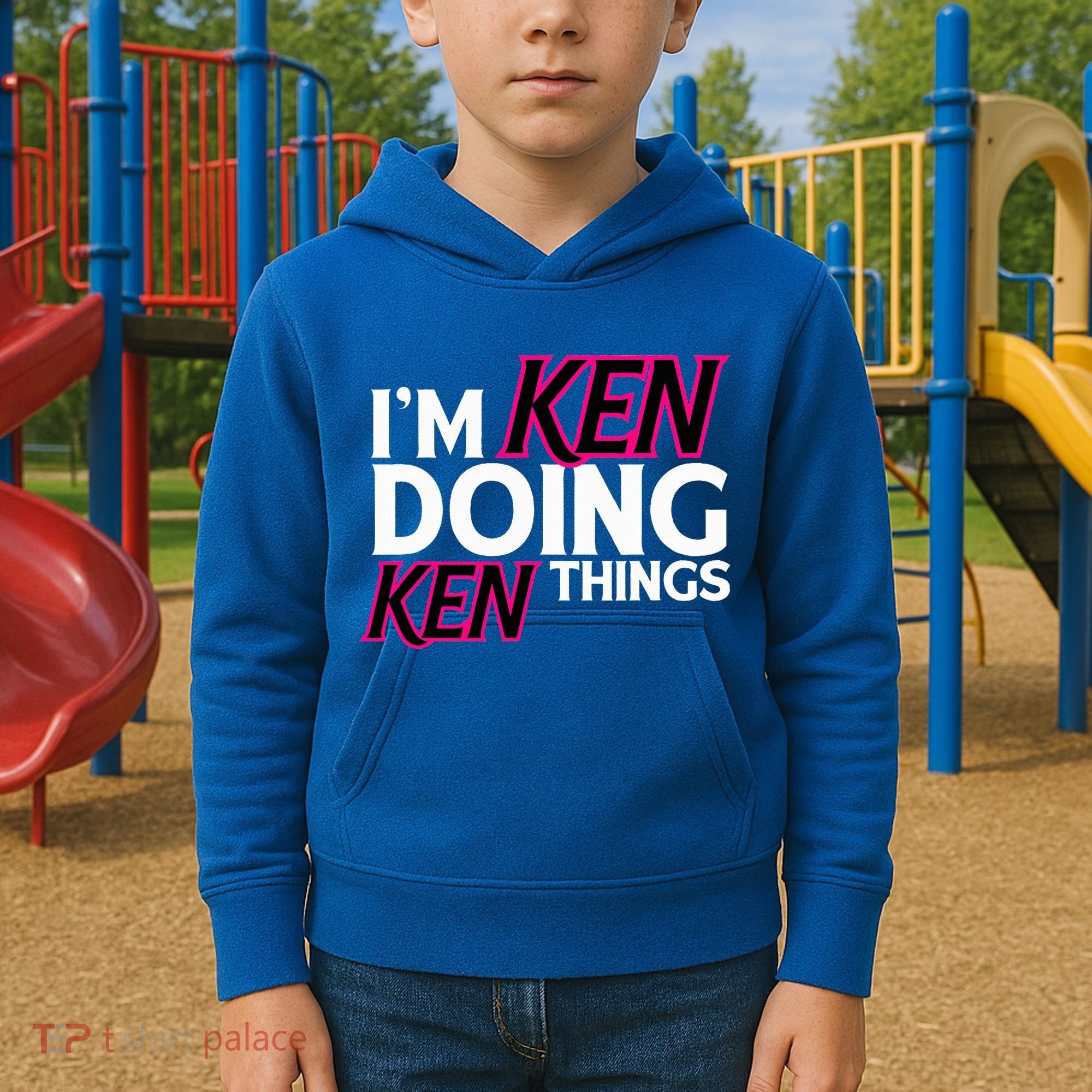 I'm Ken Doing Ken Things Funny First Name Ken Sarcastic Kids Hoodie