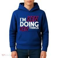 I'm Ken Doing Ken Things Funny First Name Ken Sarcastic Kids Hoodie thumb 4