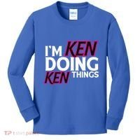I'm Ken Doing Ken Things Funny First Name Ken Sarcastic Kids Long Sleeve Shirt thumb 0