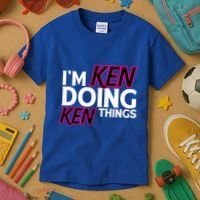 I'm Ken Doing Ken Things Funny First Name Ken Sarcastic Kids T-Shirt thumb 3