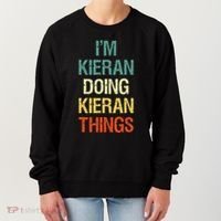 IM Kieran Doing Kieran Things Personalized First Name Gift Women's Sweatshirt thumb 0