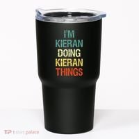 IM Kieran Doing Kieran Things Personalized First Name Gift Tumbler thumb 0