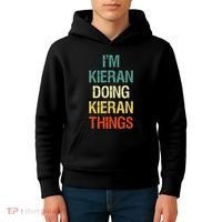 IM Kieran Doing Kieran Things Personalized First Name Gift Kids Hoodie thumb 4