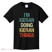 IM Kieran Doing Kieran Things Personalized First Name Gift Kids T-Shirt thumb 0