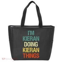 IM Kieran Doing Kieran Things Personalized First Name Gift Tote Bag thumb 0