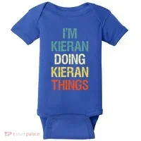 I'M Kieran Doing Kieran Things Personalized First Name Gift Baby Bodysuit thumb 0