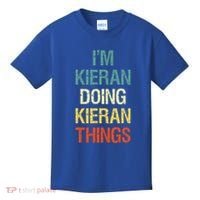I'M Kieran Doing Kieran Things Personalized First Name Gift Kids T-Shirt thumb 0