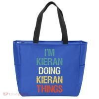 I'M Kieran Doing Kieran Things Personalized First Name Gift Tote Bag thumb 0