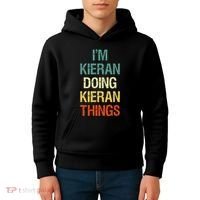 I'M Kieran Doing Kieran Things Personalized First Name Gift Kids Hoodie thumb 4