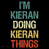 I'M Kieran Doing Kieran Things Personalized First Name Gift Kids Long Sleeve Shirt thumb 2