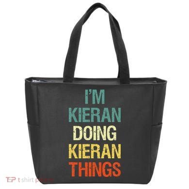 I'M Kieran Doing Kieran Things Personalized First Name Gift Tote Bag