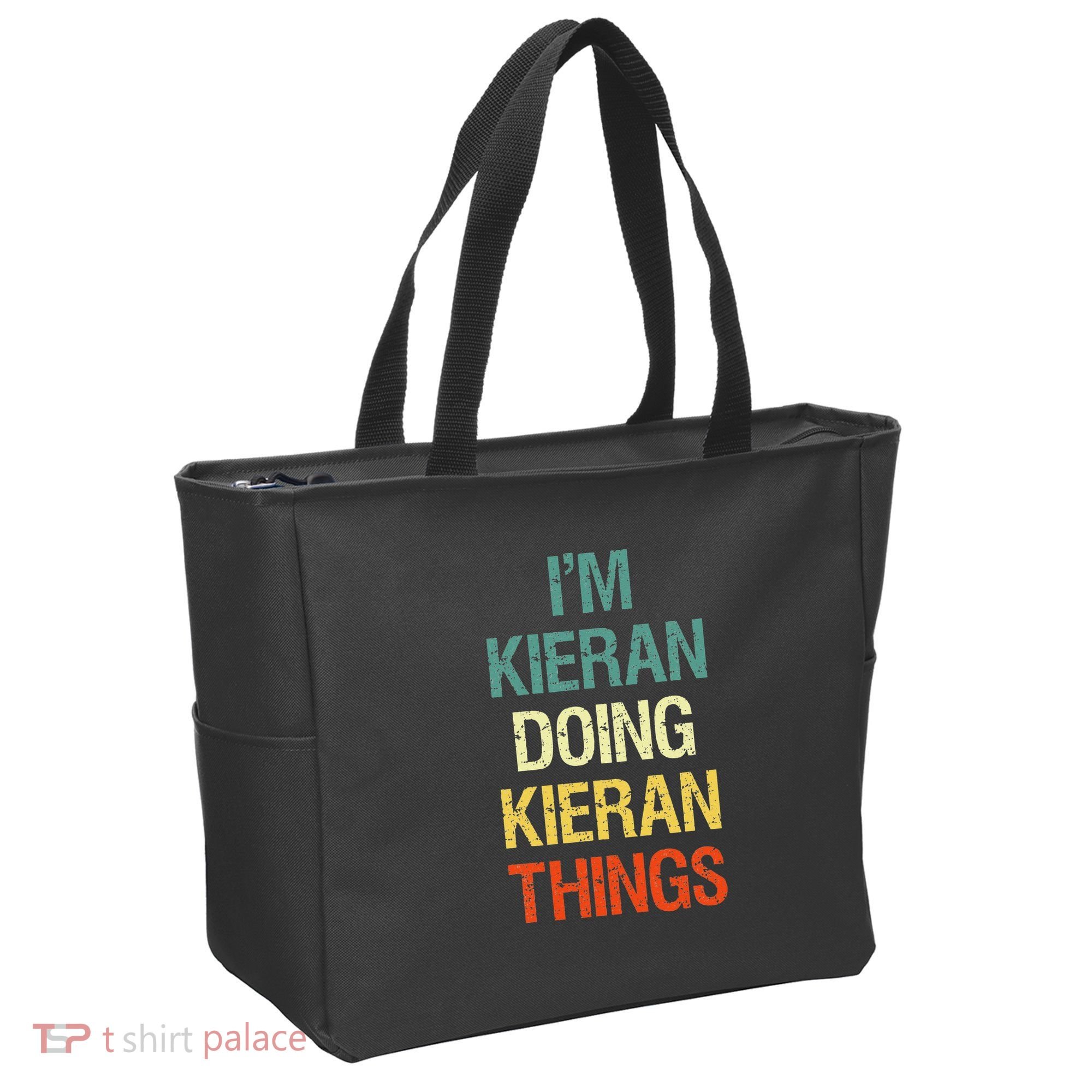 I'M Kieran Doing Kieran Things Personalized First Name Gift Tote Bag