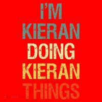 I'M Kieran Doing Kieran Things Personalized First Name Gift Santa Hat thumb 1