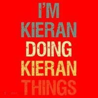 I'M Kieran Doing Kieran Things Personalized First Name Gift Santa Hat thumb 1
