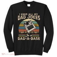 I Keep Dad Jokes In A Dad A Base Sweatshirt thumb 0