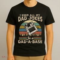 I Keep Dad Jokes In A Dad A Base T-Shirt thumb 3