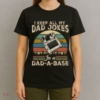 I Keep Dad Jokes In A Dad A Base T-Shirt thumb 4