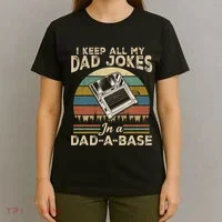 I Keep Dad Jokes In A Dad A Base T-Shirt thumb 4