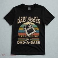 I Keep Dad Jokes In A Dad A Base T-Shirt thumb 5