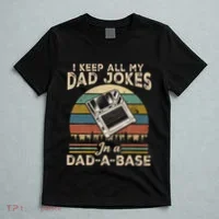 I Keep Dad Jokes In A Dad A Base T-Shirt thumb 5