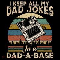 I Keep Dad Jokes In A Dad A Base Ornament thumb 1