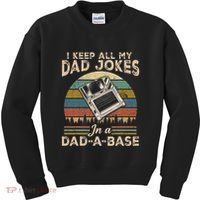 I Keep Dad Jokes In A Dad A Base Kids Sweatshirt thumb 0