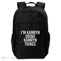 IM Kamryn Doing Kamryn Things Name Funny Birthday Gift Idea Backpack thumb 0
