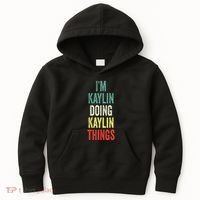 IM Kaylin Doing Kaylin Things First Name Kaylin Kids Hoodie thumb 0