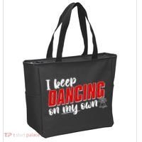 I Keep Dancing On My Own Philadelphia Baseball Tote Bag thumb 2