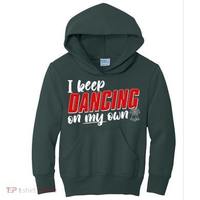 I Keep Dancing On My Own Philadelphia Baseball Kids Hoodie