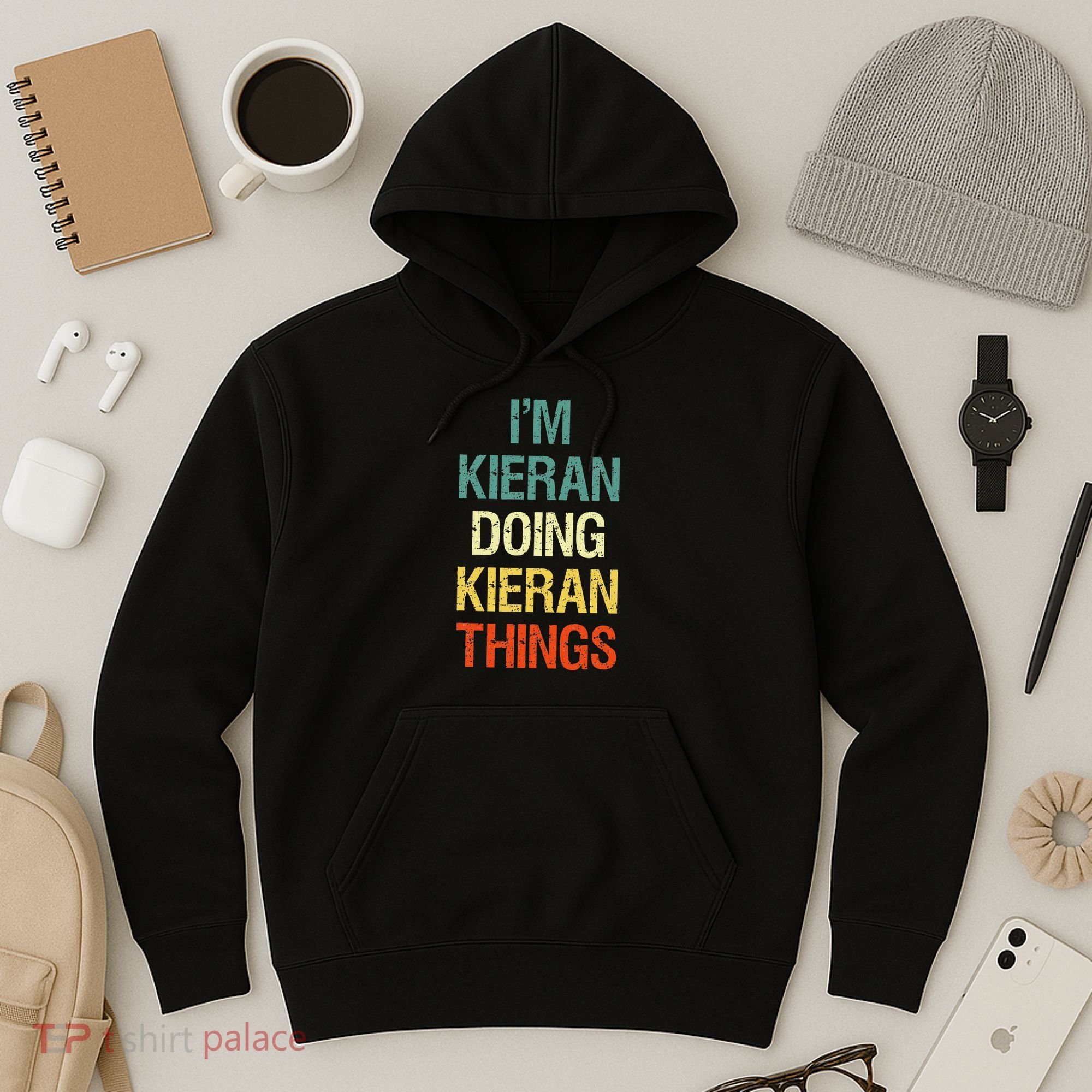 IM Kieran Doing Kieran Things Personalized First Name Gift Hoodie