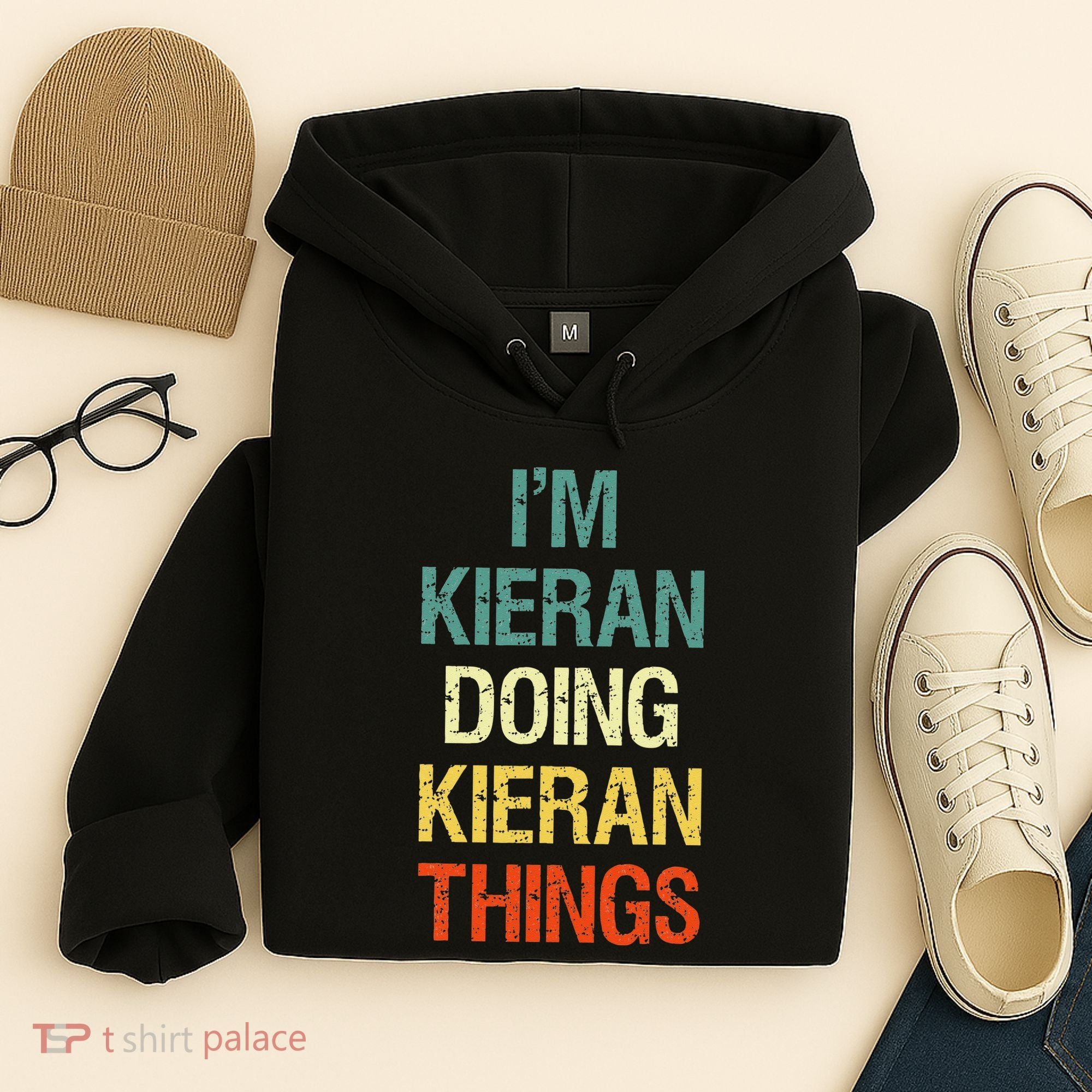 IM Kieran Doing Kieran Things Personalized First Name Gift Hoodie