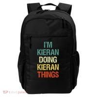 IM Kieran Doing Kieran Things Personalized First Name Gift Backpack thumb 0