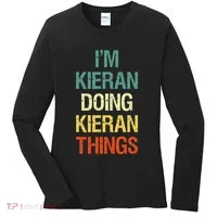 IM Kieran Doing Kieran Things Personalized First Name Gift Women's Long Sleeve Shirt thumb 0