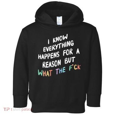 I Know Everything Happens For A Reason But Wtf Toddler Hoodie