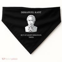Immanuel Kant Funny Philosophy Saying Gift USA-Made Doggie Bandana thumb 0