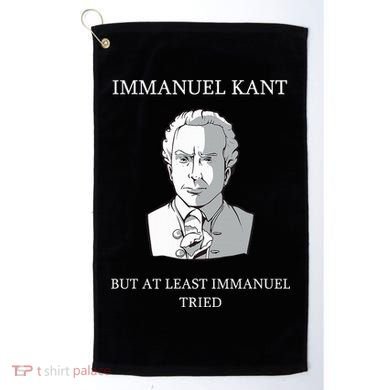 Immanuel Kant Funny Philosophy Saying Gift Golf Towel