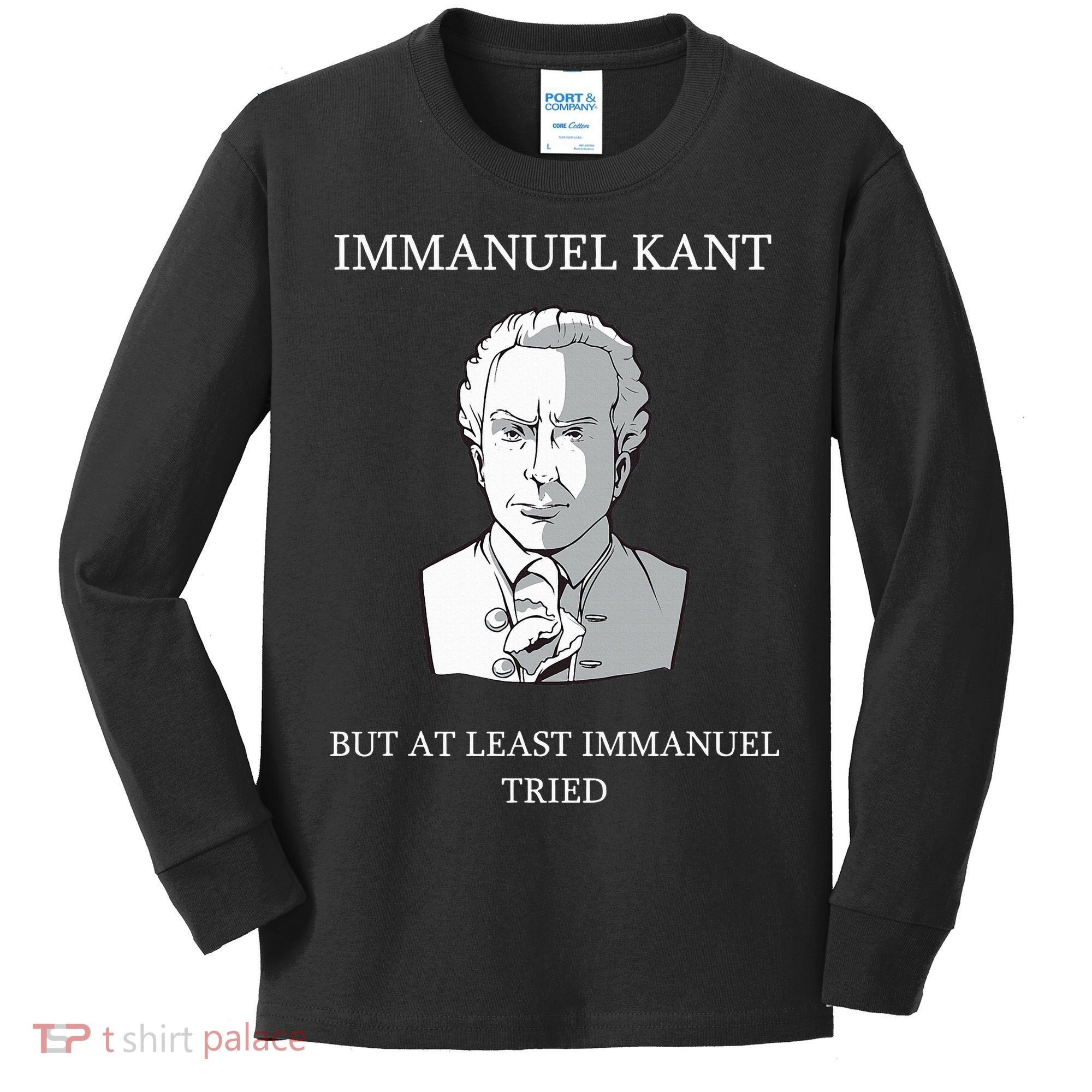 Immanuel Kant Funny Philosophy Saying Gift Kids Long Sleeve Shirt