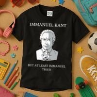 Immanuel Kant Funny Philosophy Saying Gift Kids T-Shirt thumb 3